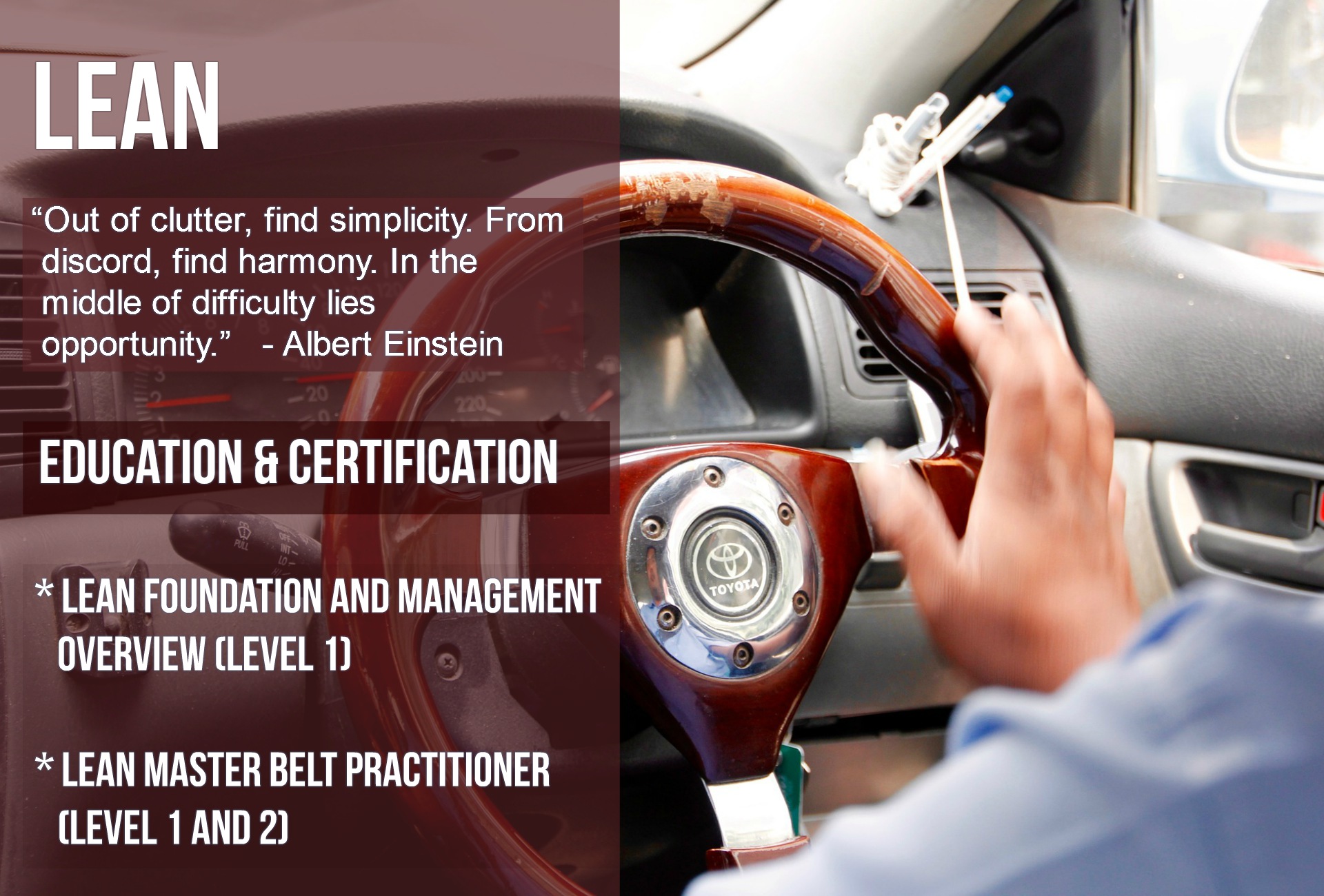 ITS Partner - Education - Lean Education and certification